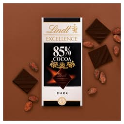 Lindt Excellence Dark 85% Cocoa Chocolate Bar 100g