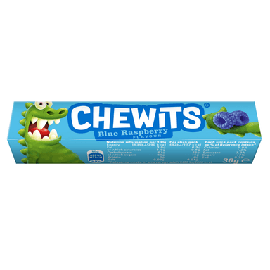 Chewits Blue Raspberry Flavour Stick - 40 x 30g Packs