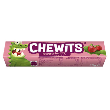 Chewits Strawberry Flavour Stick - 40 x 30g Packs