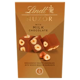 Lindt Nuxor with Milk Chocolate and Whole Roasted Hazelnuts Box 150g
