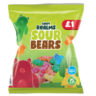 Candy Realms Sour Bears - 12 x 160g Bags