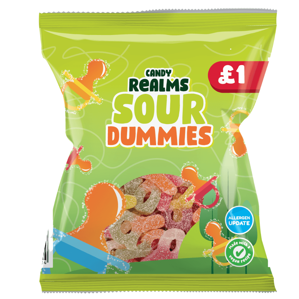 Candy Realms Sour Dummies Bag 160g £1 PMP