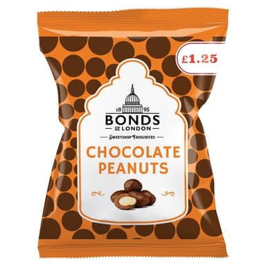 Bonds Chocolate Peanuts - 12 x 75g Bags