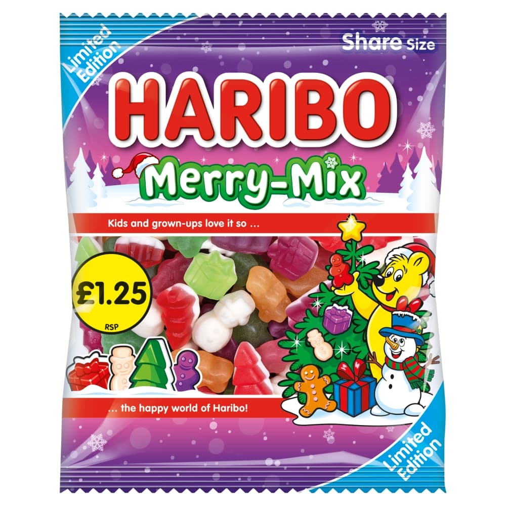 Haribo Limited Edition Merry Mix Bag 140g  £1.25 PMP 