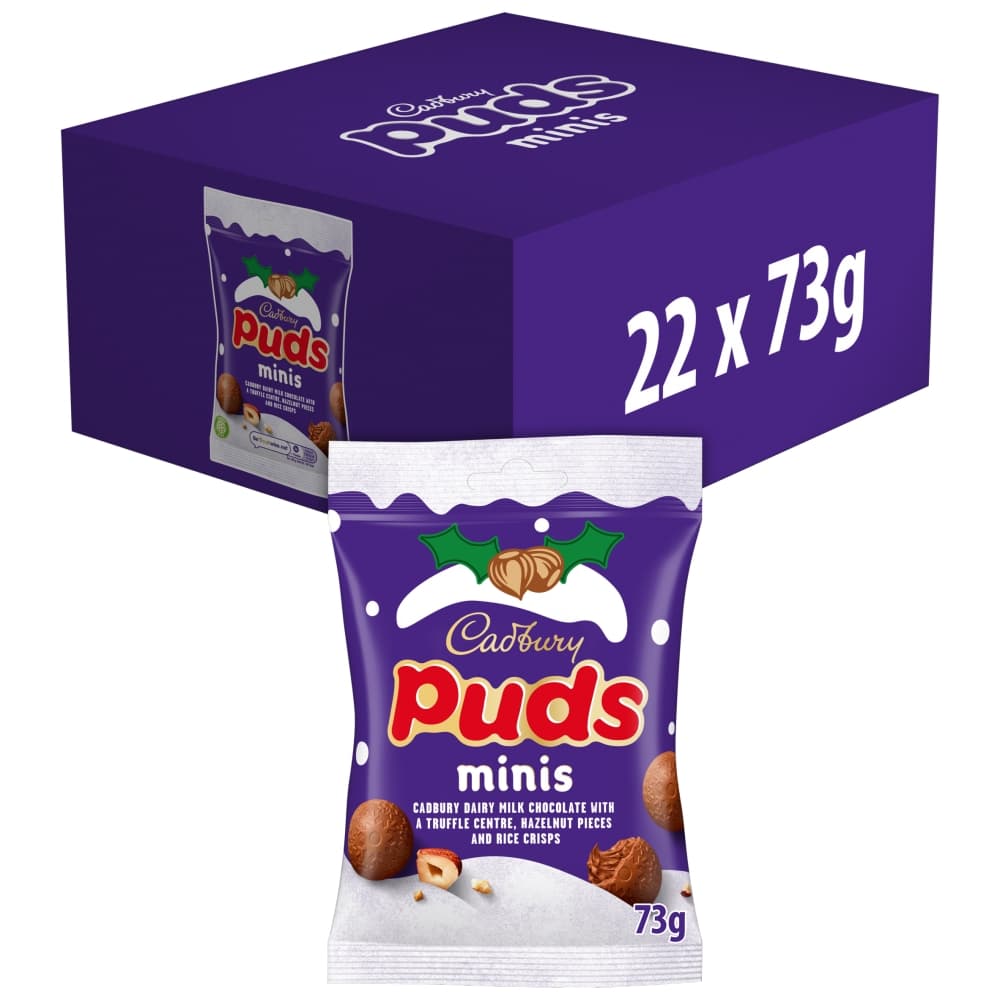Cadbury Puds Minis Chocolate Bag 73g