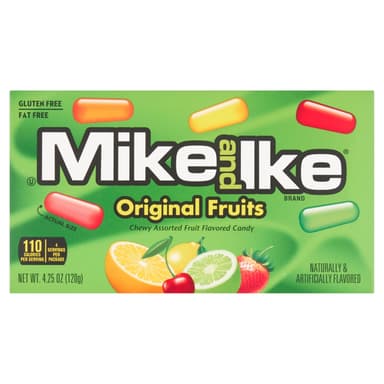 Mike and Ike Original Fruits Sweets 12 x 120g Theatre Boxes
