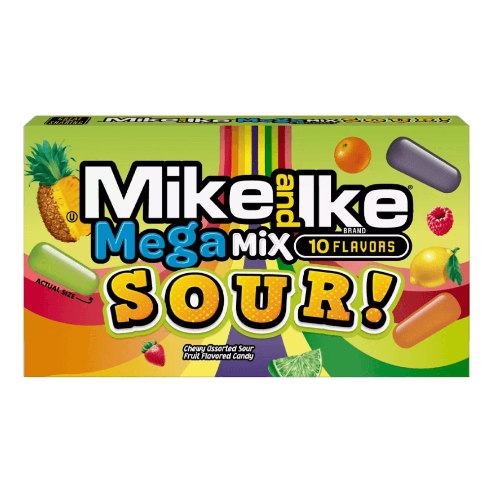 Mike & Ike Mega Mix Sour Theatre Box 120g