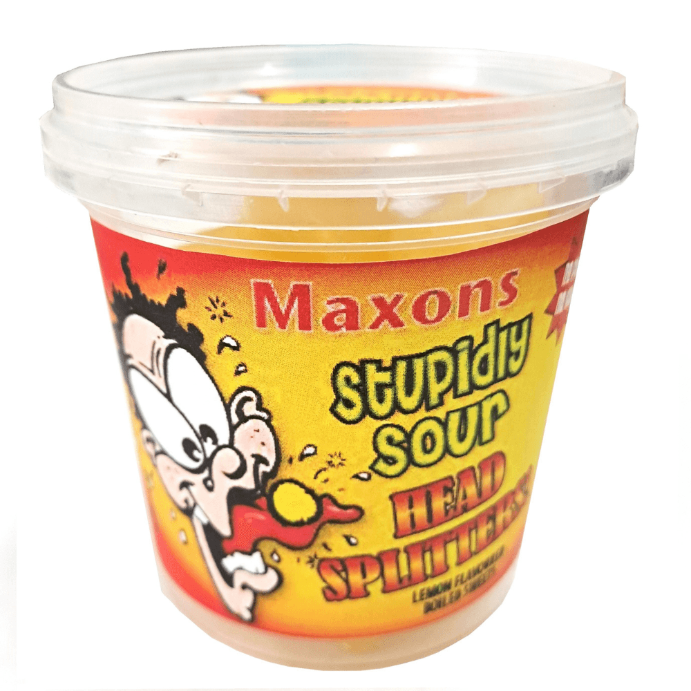 Maxons Stupidly Sour Headsplitters Tub 100g