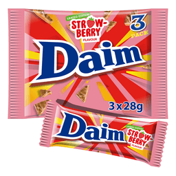 Daim Limited Edition Strawberry Flavour 3 Pack 84g 