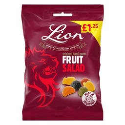 Lion Fruit Salad Gums Bag 130g £1.25 PMP 