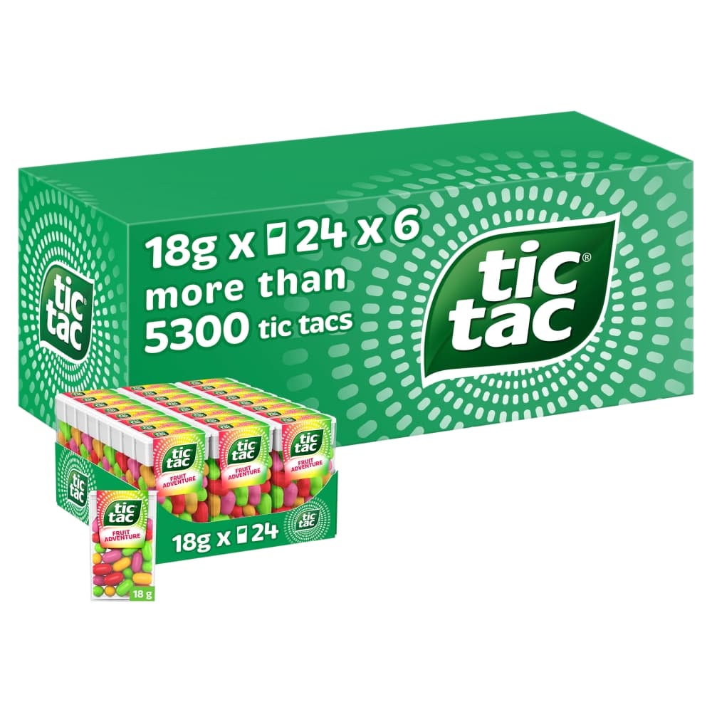 Tic Tac Fruit Adventure Mint Sweets 18g