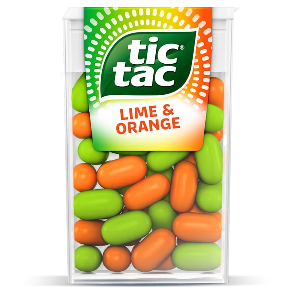 Tic Tac Lime & Orange Mint Sweets 18g 