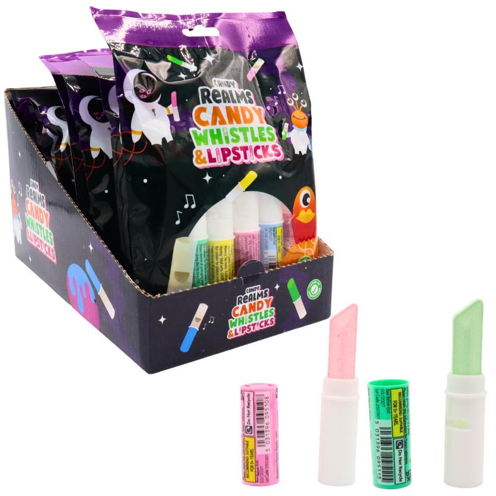 Candy Realms Candy Whistles & Lipsticks Bag 30g