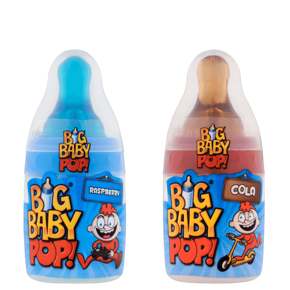 Bazooka Big Baby Pop Cola & Raspberry 32g