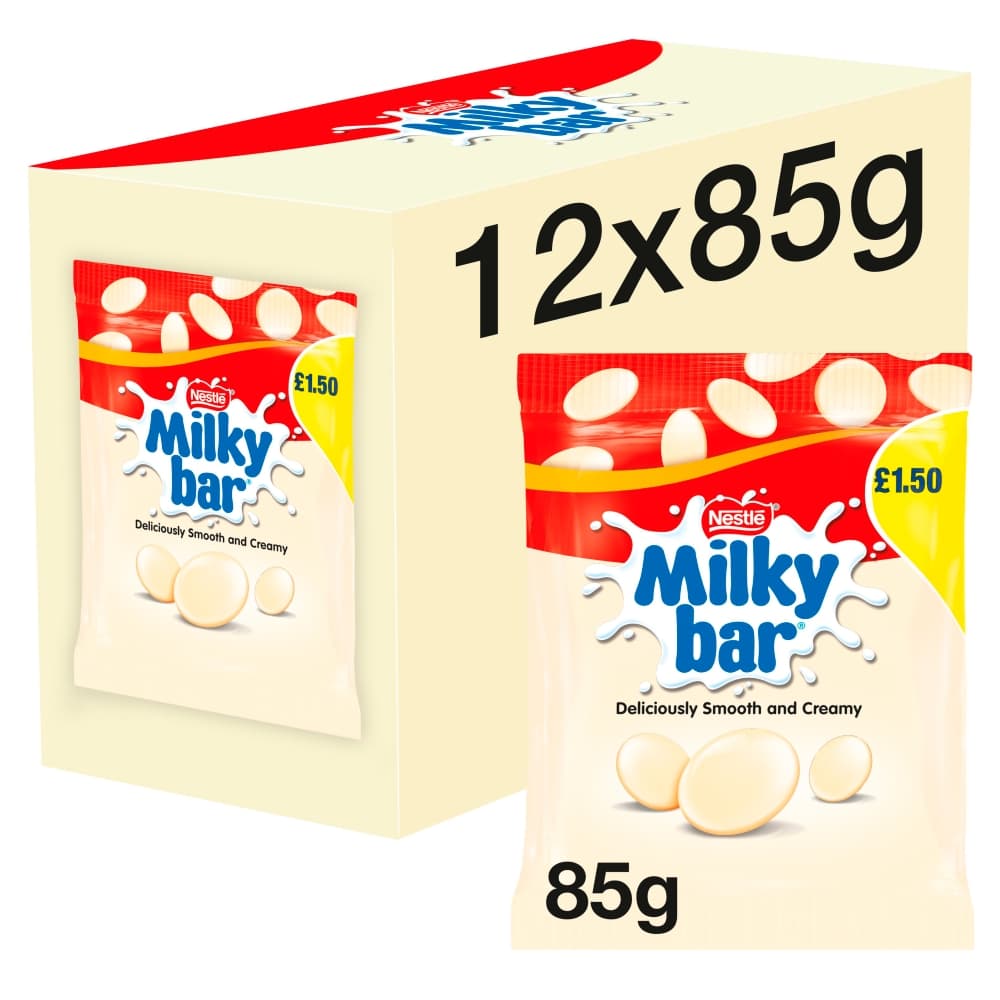 Milkybar Giant Buttons White Chocolate Sharing Bag 85g PMP £1.50