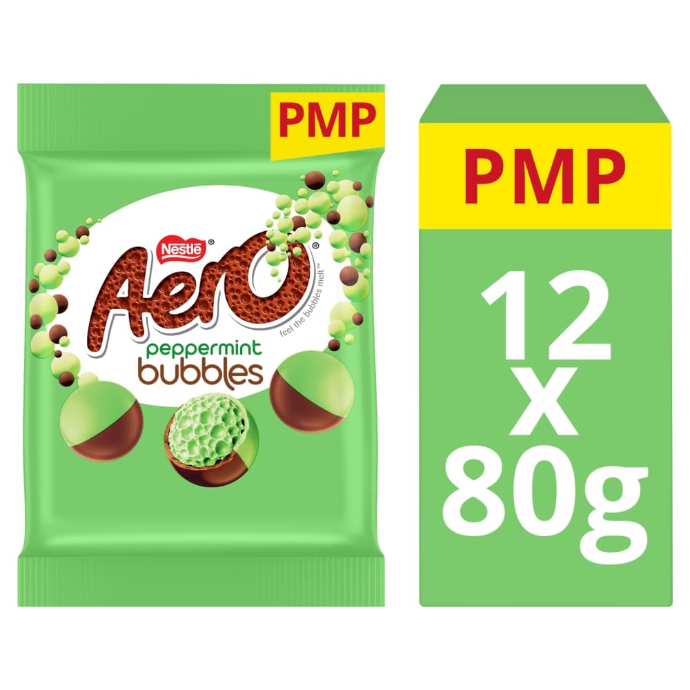 Aero Bubbles Peppermint Chocolate Sharing Bag 80g PMP £1.50