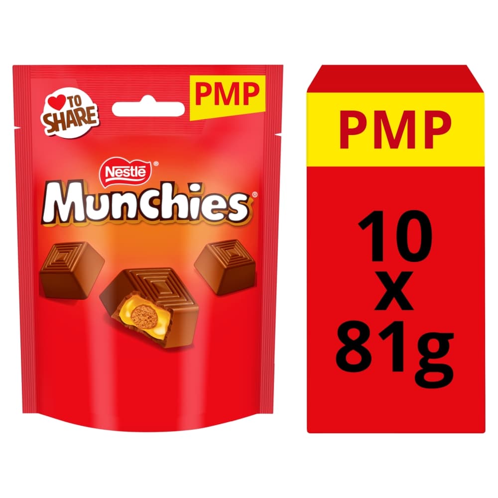 Munchies Milk Chocolate & Caramel Share Bag 81g PMP £1.50