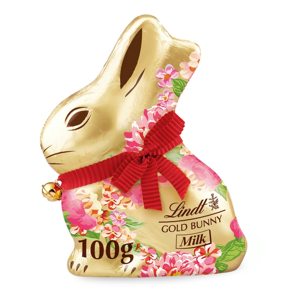 Lindt Gold Bunny Flowers Milk Chocolate 100g