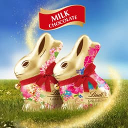 Lindt Gold Bunny Flowers Milk Chocolate 100g