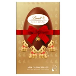 Lindt Gold Bunny Milk Chocolate Egg With Nine Mini Lindt Gold Bunny 250g 