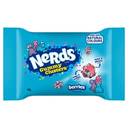 Nerds Gummy Clusters Berries Fruit Flavour Candy Bag 45g