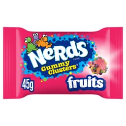 Nerds Gummy Clusters Fruit Flavour Candy Bag 45g 