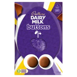 Cadbury Dairy Milk Buttons Chocolate Easter Egg 190g