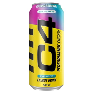 C4 Performance Energy Cosmic Rainbow Energy Drink - 12 x 500ml Cans