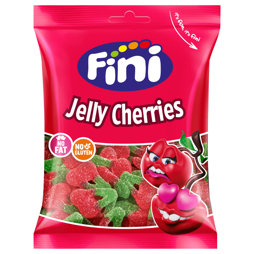 Fini Fizzy Jelly Cherries Bag 75g