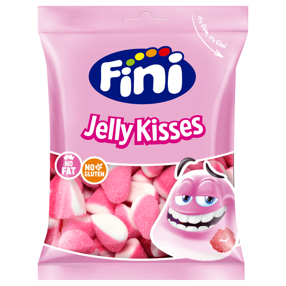 Fini Jelly Strawberry Kisses Bag 75g