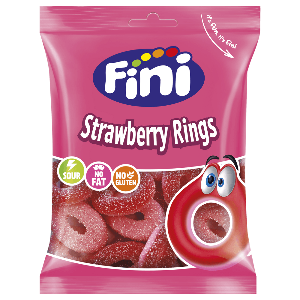 Fini Strawberry Rings Bag 75g