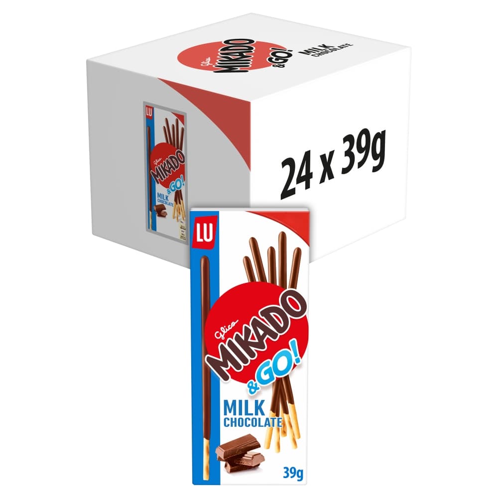 LU Mikado Milk Chocolate Biscuits 39g 99p PMP 
