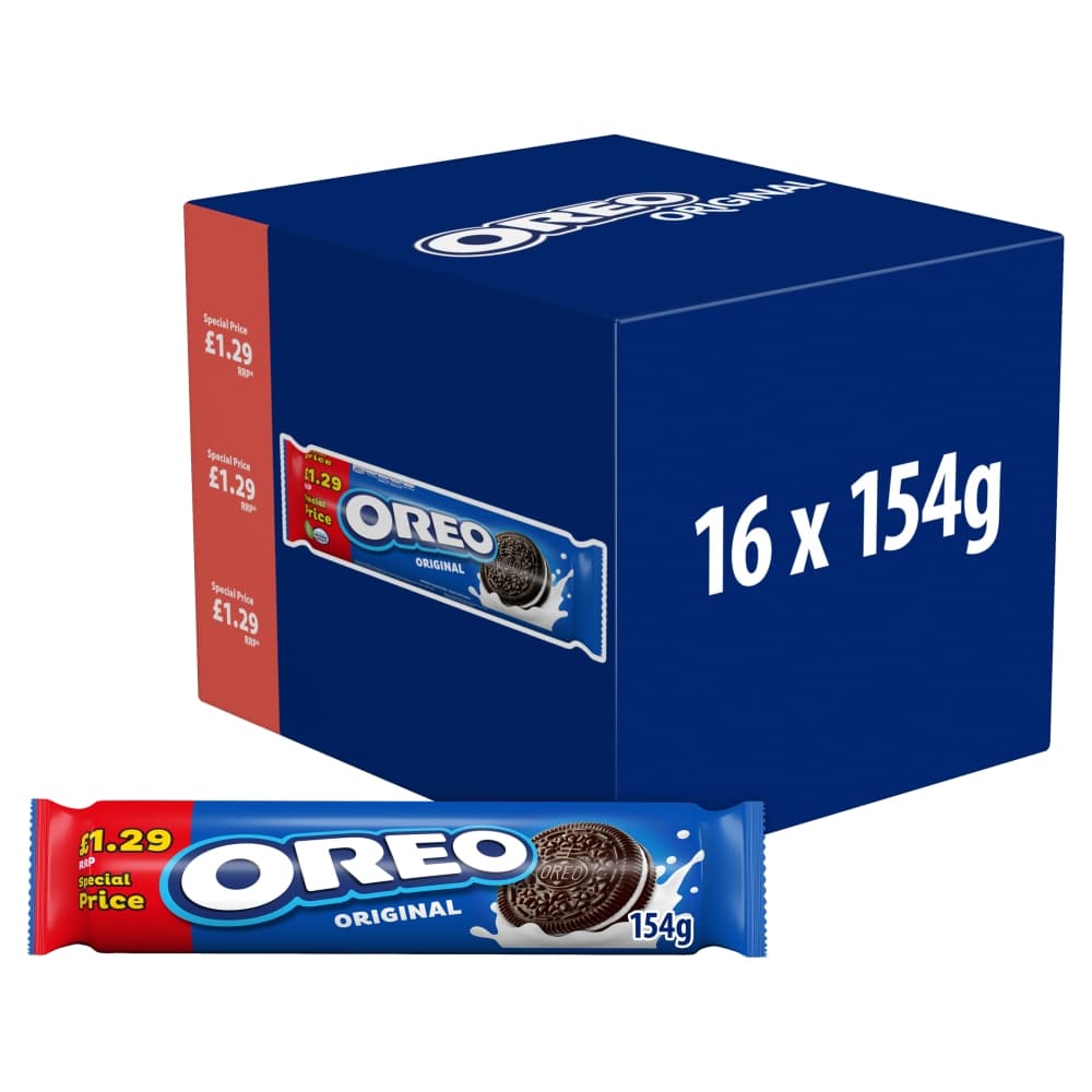 Oreo Original Sandwich Biscuits 154g £1.29 PMP 