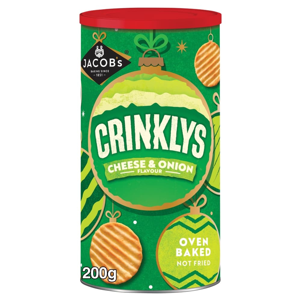 Jacob's Crinklys Cheese & Onion Caddy 200g