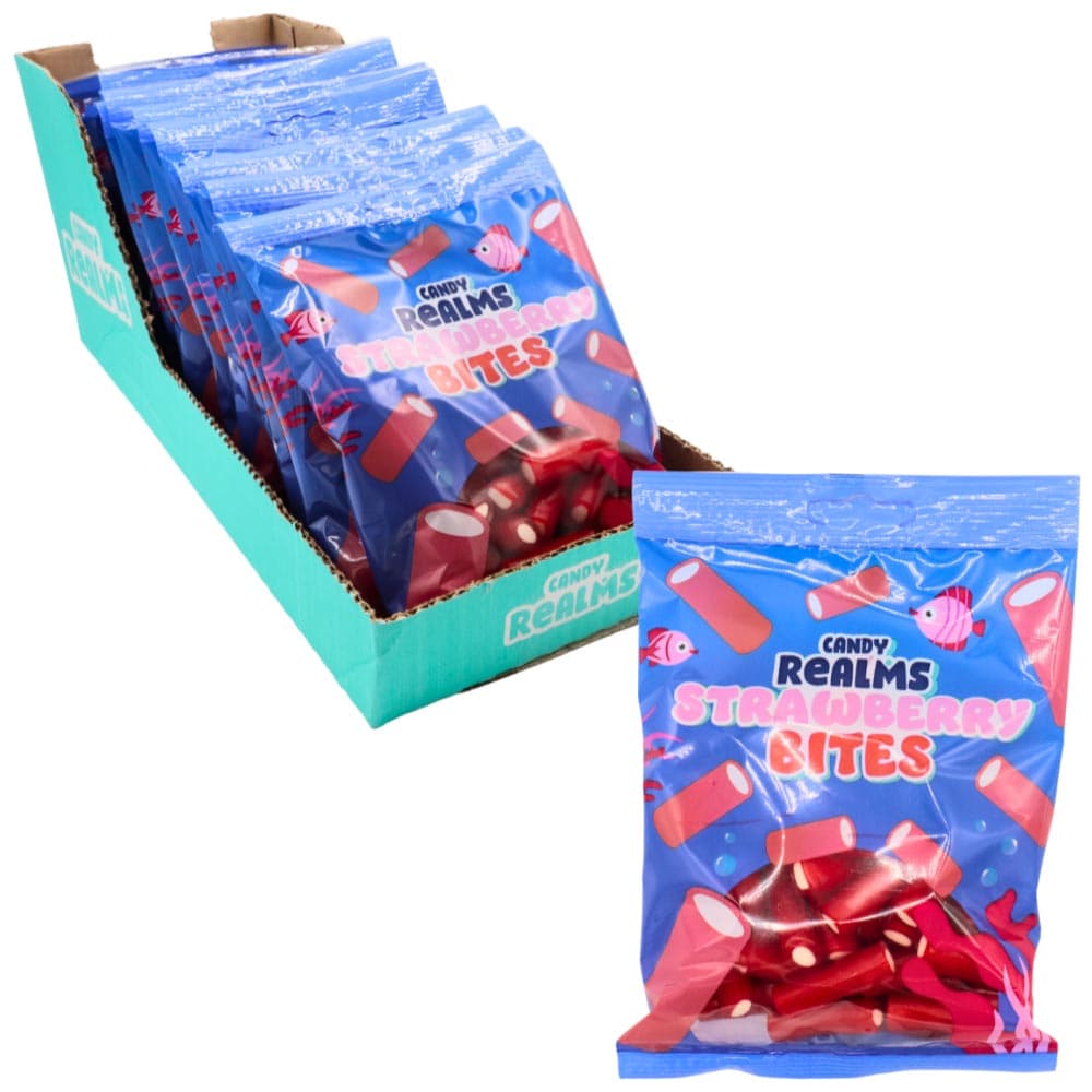Candy Realms Strawberry Bites Bag 170g
