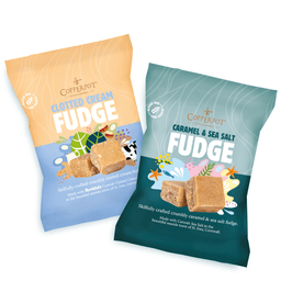Copperpot Clotted Cream and Caramel & Sea Salt Fudge Snack Packs 50g