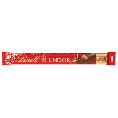 Lindt Lindor Milk Chocolate Treat Bar - 24 x 38g Bars