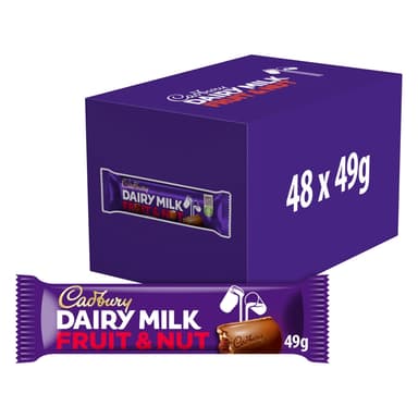 Cadbury Dairy Milk Fruit & Nut Chocolate - 48 x 49g Bars