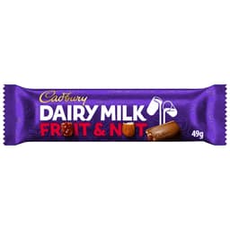 Cadbury Dairy Milk Fruit & Nut Chocolate Bar 49g