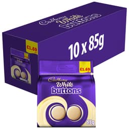 Cadbury Buttons White Chocolate Bag 85g £1.69 PMP