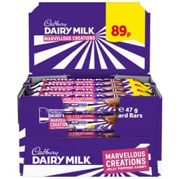 Cadbury Dairy Milk Marvellous Creations Jelly Popping Candy Chocolate 47g 89p PMP