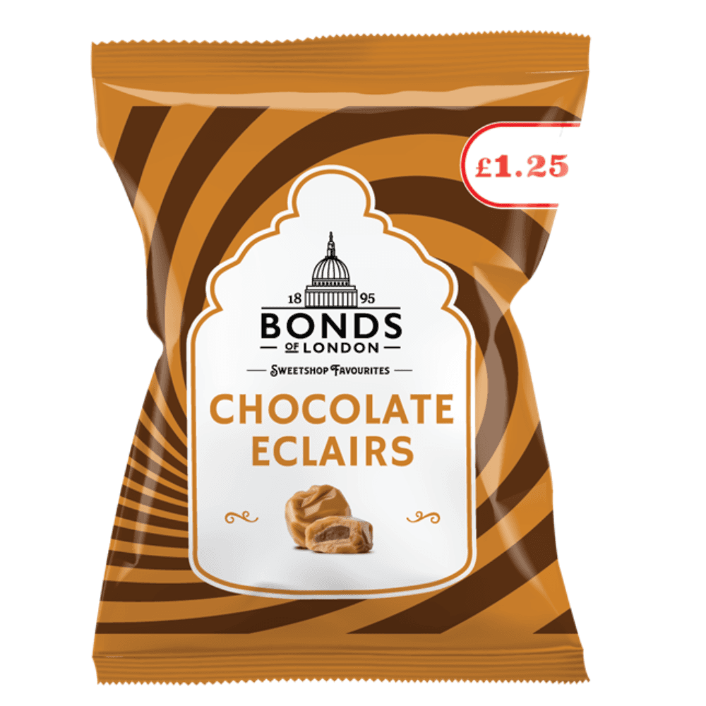 Bonds Chocolate Eclairs Bag 100g £1.25 PMP