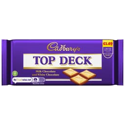 Cadbury Top Deck Chocolate 95g £1.69 PMP