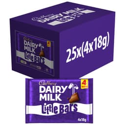 Cadbury Dairy Milk Little Bars 4 Pack Multipack 72g