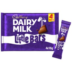 Cadbury Dairy Milk Little Bars 4 Pack Multipack 72g