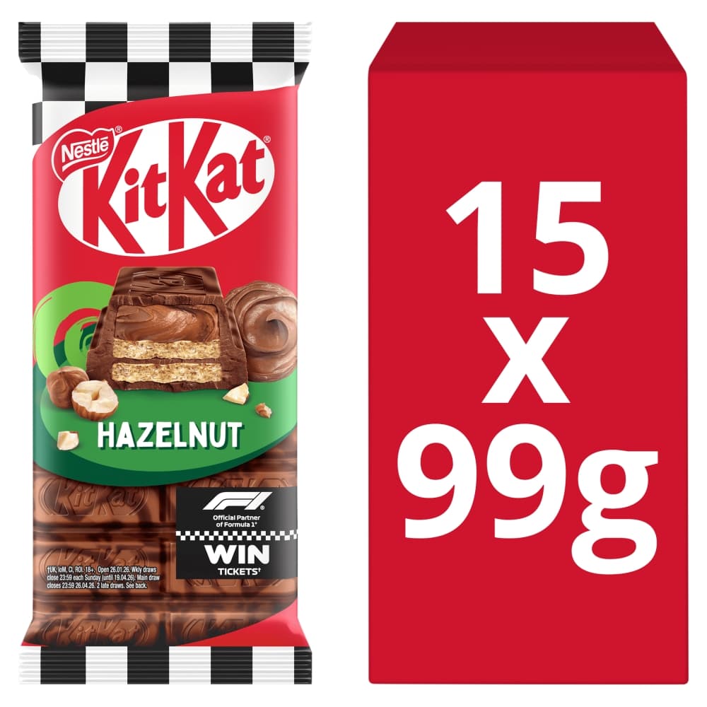 KitKat F1 Hazelnut Chocolate Sharing Bar 99g