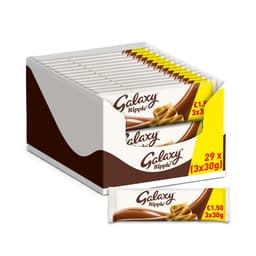 Galaxy Ripple Milk Chocolate Snack Bars Multipack £1.50 PMP