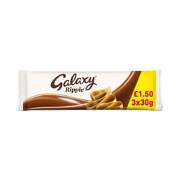 Galaxy Ripple Milk Chocolate Snack Bars Multipack £1.50 PMP