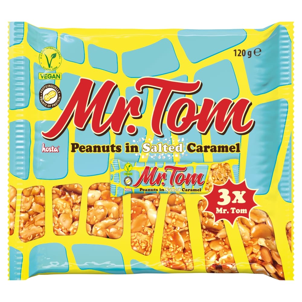 Mr Tom Salted Caramel 3 Pack Multipack 120g