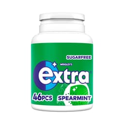 Extra Spearmint Sugarfree Chewing Gum Bottle 46 Pieces 64g